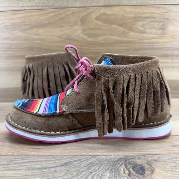 ARIAT Cruiser Serape Suede Fringe 6.5 Chukka Ankle Boot - Picture 5 of 11